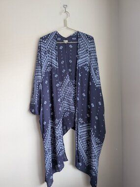 Ecote Kimono with Geo Print